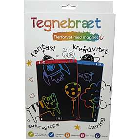 Tegnebræt med magnet - assorteret
