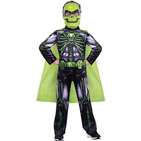 Halloween superhelte skelet kostume str. 140