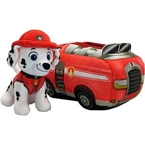 Paw Patrol Marsh med brandbil bamse 20 cm