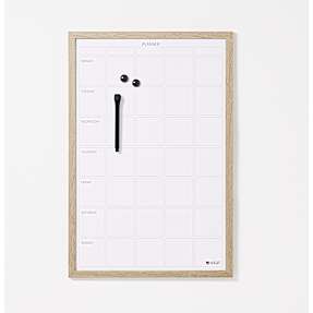 NAGA magnetisk ugetavle 40x60 cm - hvid