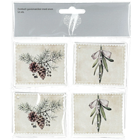 Jul gavemærker 12-pak - flere varianter - assorteret