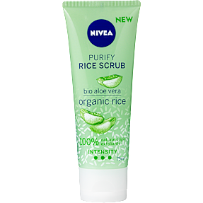 Purify ansigtsscrub m. ris og aloe vera