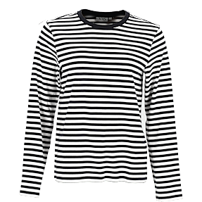 VRS dame oversize T-shirt med striber str. M - sort