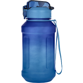 Vandflaske mat blå - 1 liter