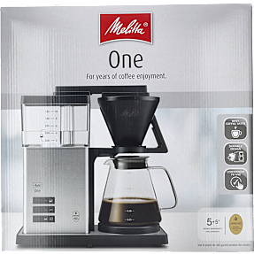 Melitta One kaffemaskine - sølvfarvet