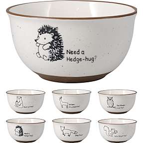 Skål med dyr - 550 ml - flere varianter - assorteret