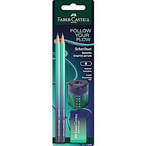 Faber-Castell blyantsæt - blå/mint