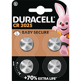 Duracell knapcelle CR 2025 batterier 4-pak