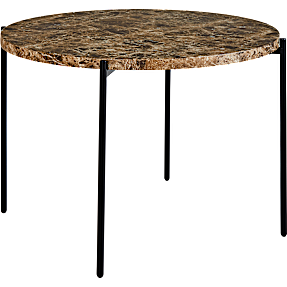 Elva spisebord - brunt marmorlook