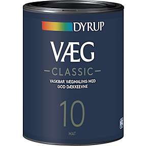 Dyrup vægmaling Classic 0,75 liter - hvid