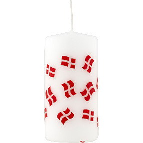 Windsor bloklys med flag 5x10 cm - Dannebrog