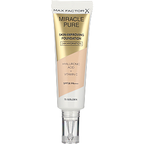 Skin Improving foundation 75 Golden m. hyaluronsyre og C-vitamin m. SPF30