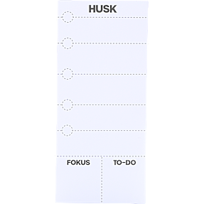 Huskeliste m. magnetophæng