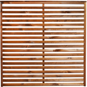 Nordic Fence Nova teak hegn - grundmalet