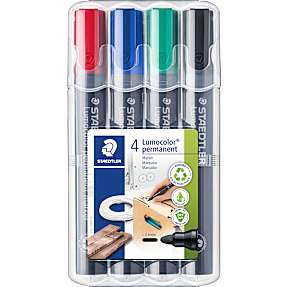 Staedtler Lumocolor permanent marker 4 stk. - flere farver