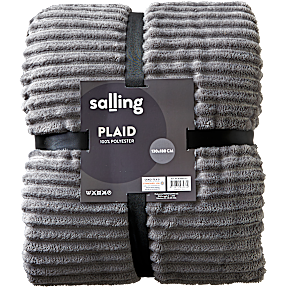 Salling plaid 130x180 cm - grå