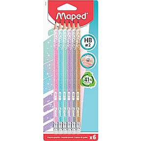 Maped Blackpeps glitter deco blyanter 6-pak
