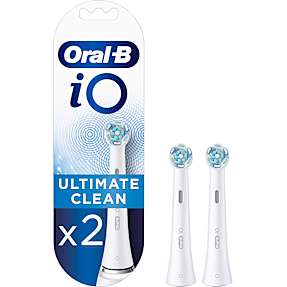 Oral-B iO Ultimate Clean tandbørstehoveder 2-pak - hvid
