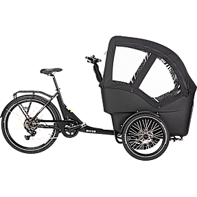 SCO Premium E-John ladcykel med baghjulsmotor - sort