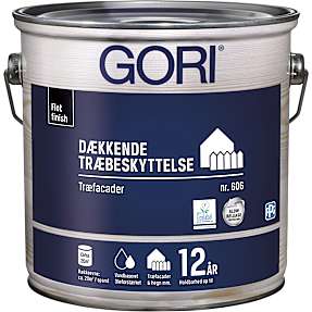 Gori 606 dækkende træbeskyttelse 2,5 liter - kulsort