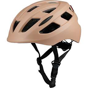 SCO Premium cykelhjelm med lys - latte
