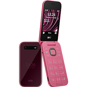 HMD 2660 Flip 4G med opladningsdock - Raspberry Red