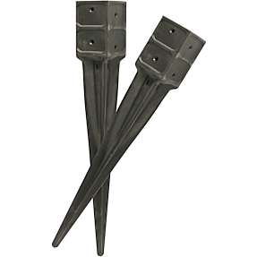 HORTUS stolpespyd plast 7,1 x 7,1 cm, L: 75 cm - sort