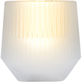 Windso LED lys i glas 7,5x8 cm - hvid
