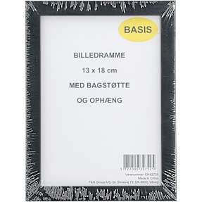 Ramme i sort - 13x18 cm
