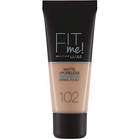 Matte + Poreless foundation 102 Fair Ivory normalt til olieret hud