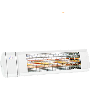 HEAT1 TERRASSEVARMER VÆGMODEL 2000W - HVID