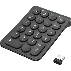 Deltaco numerisk tastatur - sort
