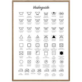 Vaskeguide - 70x100 cm