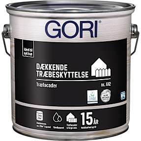 Gori 612 dækkende træbeskyttelse 2,5 liter - kulsort