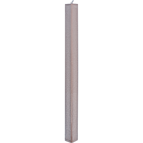 Firkantet stagelys 2,2x24 cm - brun