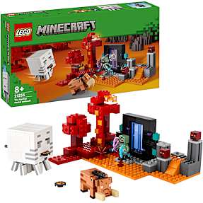 LEGO Minecraft Baghold ved Nether-portalen 21255