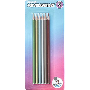 Danpen farveblyanter 6-pak