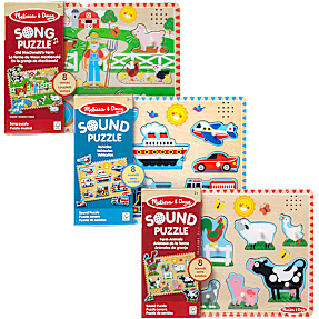 melissa & doug puslespil med lyd -Assorteret