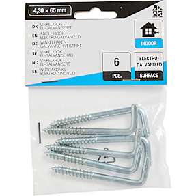 HomeFixer vinkelkrog 4.30x65 mm 6 stk