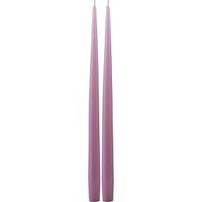Windsor hånddyppede lys med lak H:39 cm 2-pak - rosa