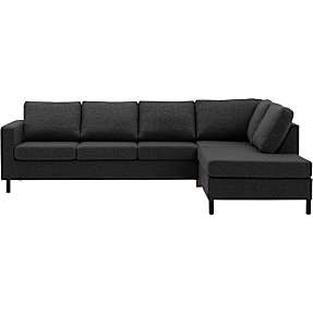 Oslo højrevendt open-end sofa - mørkegrå