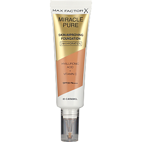 Skin Improving foundation 85 Caramel m. hyaluronsyre og C-vitamin m. SPF30