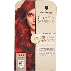 Caring Color Creme permanent hårfarve 6-88 Intensive Red
