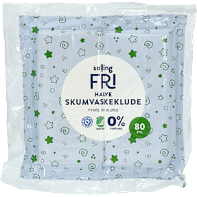 Halve skumvaskeklude