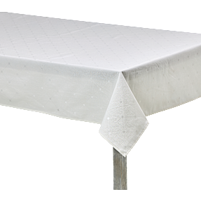 Salling damaskdug - tern hvid