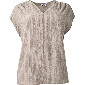 VRS dame top med v-hals str. 46 - beige