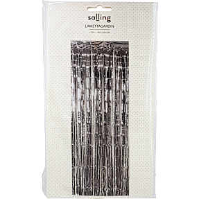 Salling lamettagardin 90x250 cm - sølvfarvet