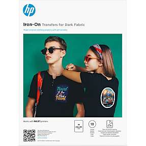 HP transferpapir til mørkt tekstil - 10 ark