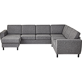 Rom Nordic vendbar hjørnesofa med chaiselong - antracit
