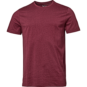 VRS herre T-shirt str. S - mørkerød